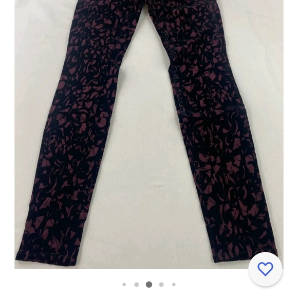 J Brand.Mulberry Brocade Pants, Size 27. - Picture 3 of 9